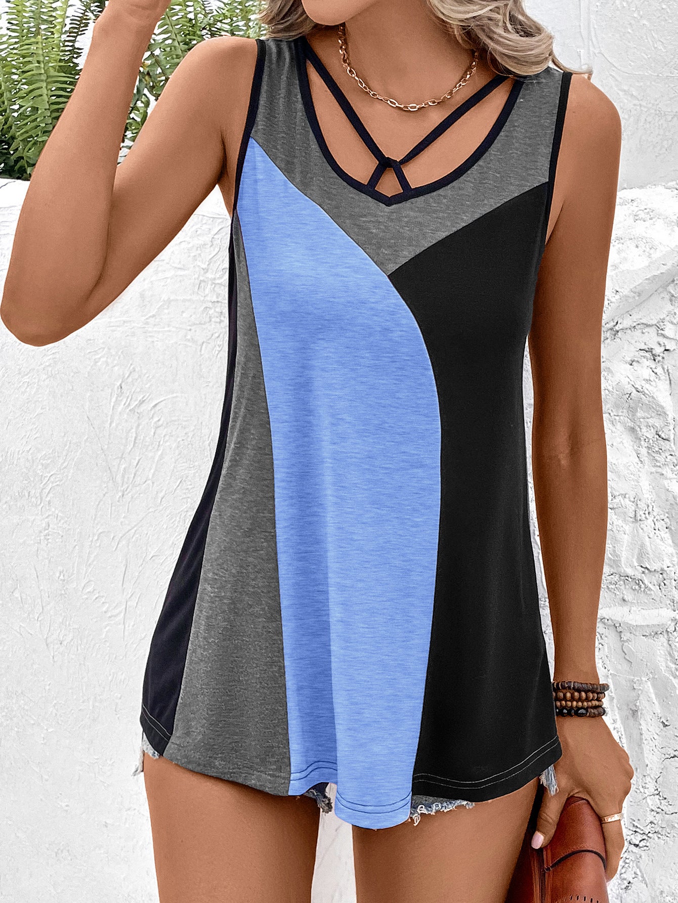 Ivy Lane Color Block Tank Top