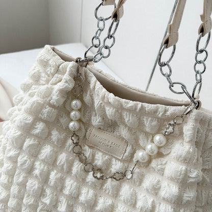 Cloud Puffy Polyester Tote Bag