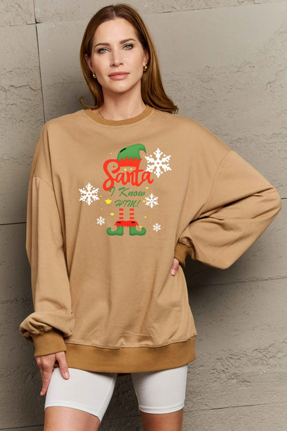 Simply Love Full Size Graphic Round Neck Sweatshirt