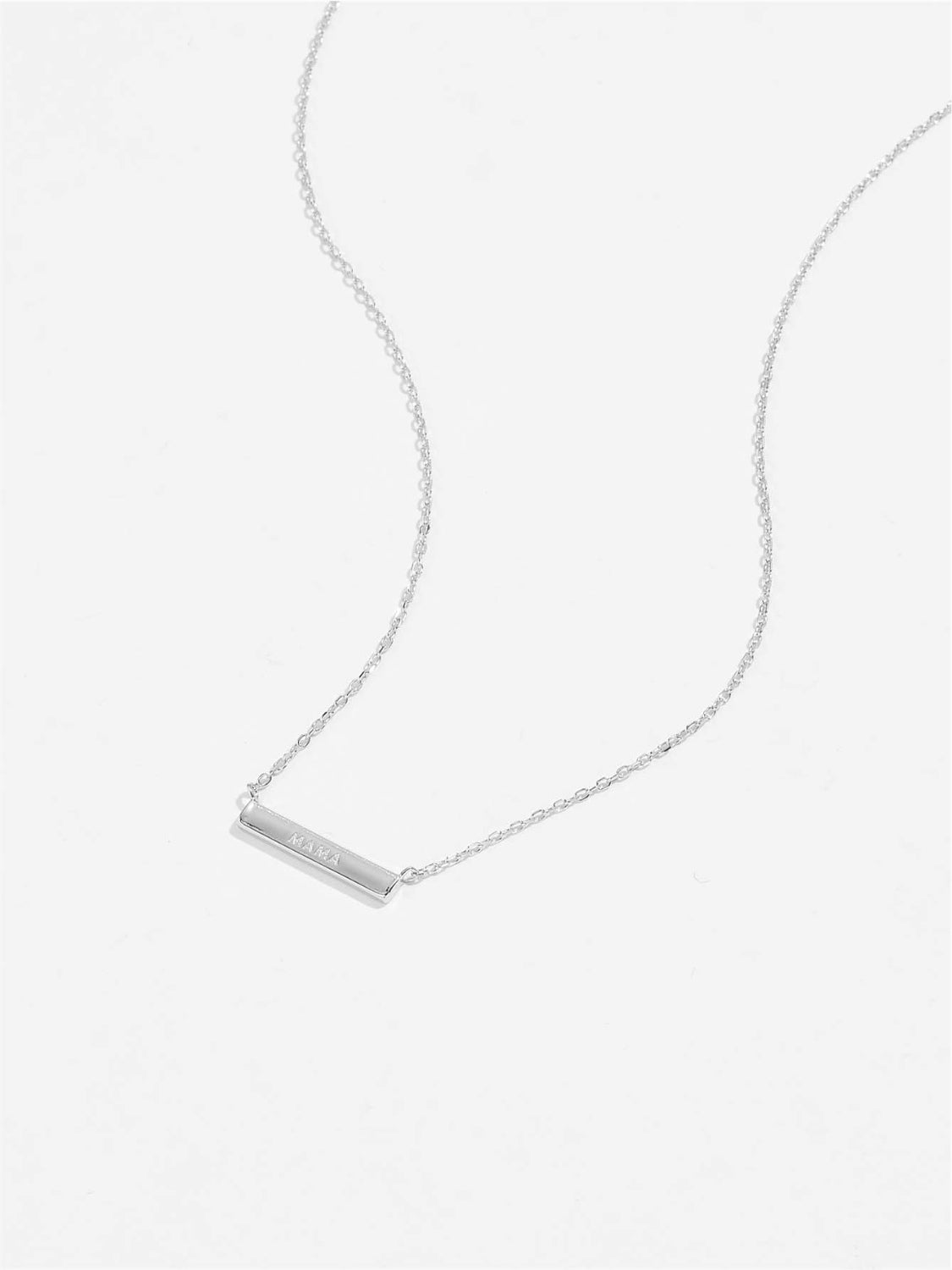 925 Sterling Silver Bar Necklace