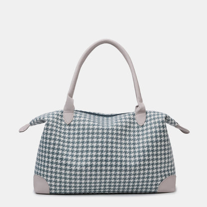 Houndstooth Canvas Travel Bag