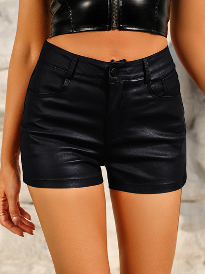 Mandy High Waist Shorts with Pockets