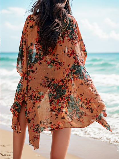 Lovelet Printed Open Front Cover-Up