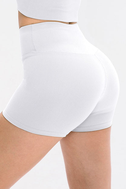 Slim Fit Wide Waistband Sports Shorts