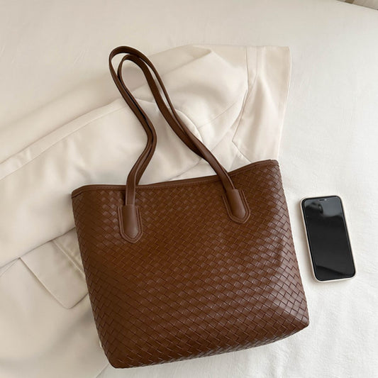 Textured PU Leather Handbag