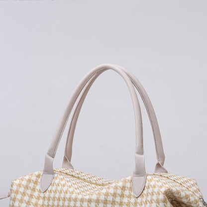 Houndstooth Canvas Travel Bag