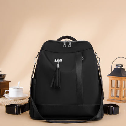 Tassel Oxford Cloth Backpack Bag