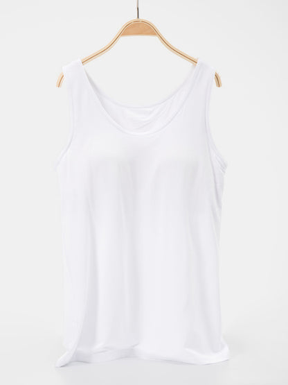 Scoop Neck Wide Strap Tank