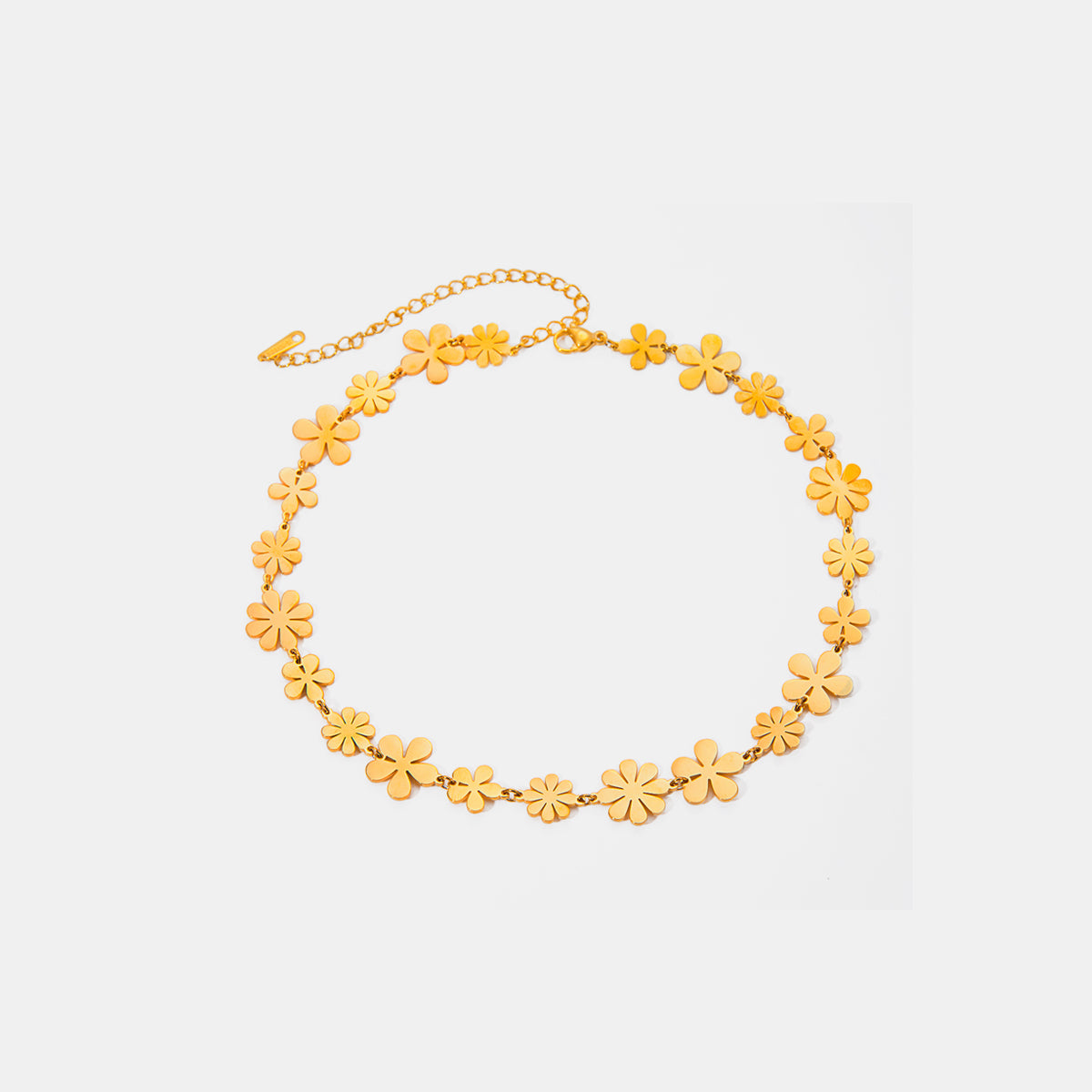 18K Gold-Plated Flower Necklace