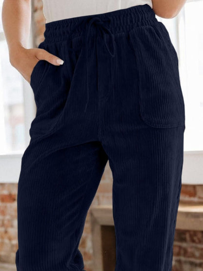 Drawstring Pants with Pockets