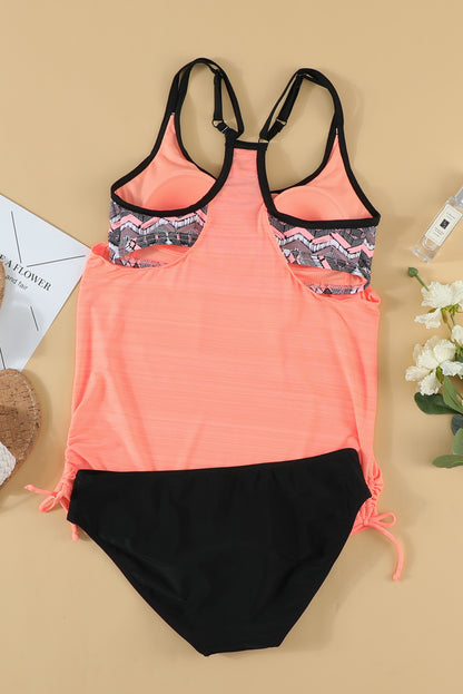 Scoop Neck Top and Brief Swim Set