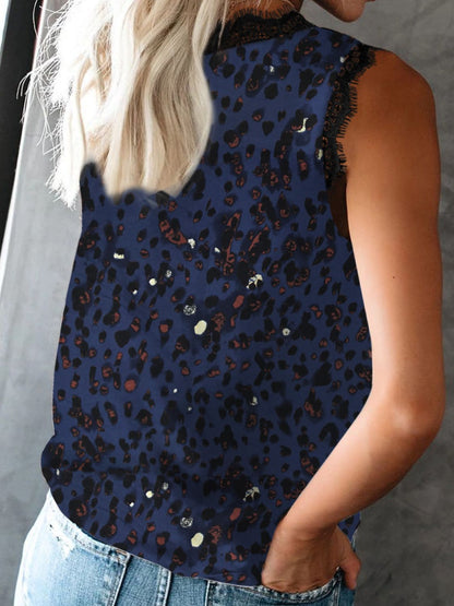 Lace Detail V-Neck Tank