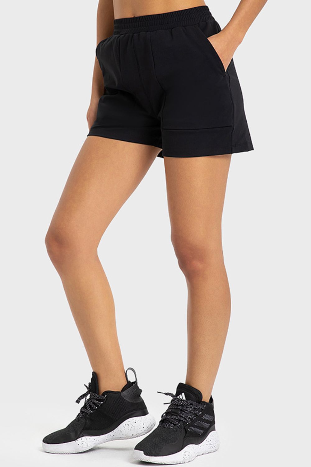 Millennia Elastic Waist Sports Shorts with Pockets