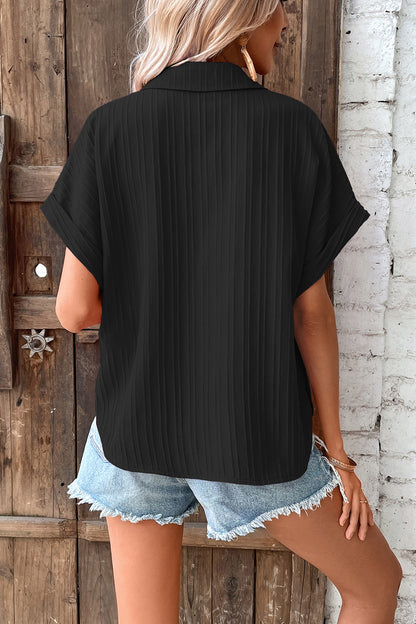 Honey Button Up Short Sleeve Shirt