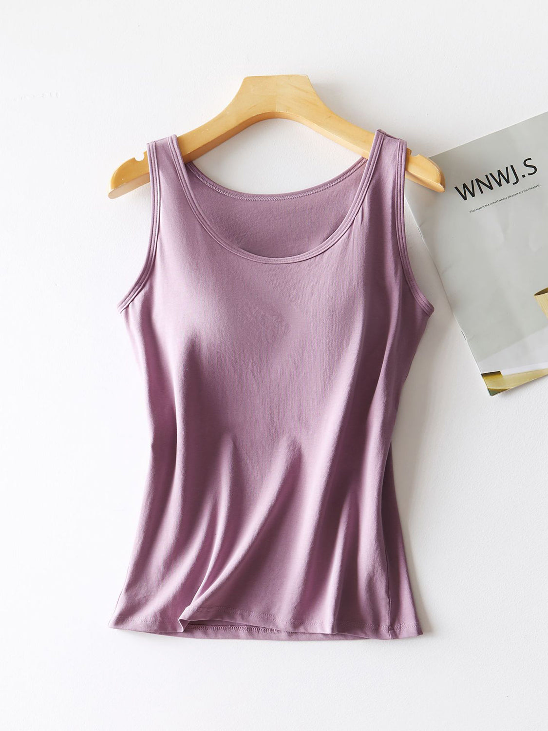 Round Neck Tank with Bra