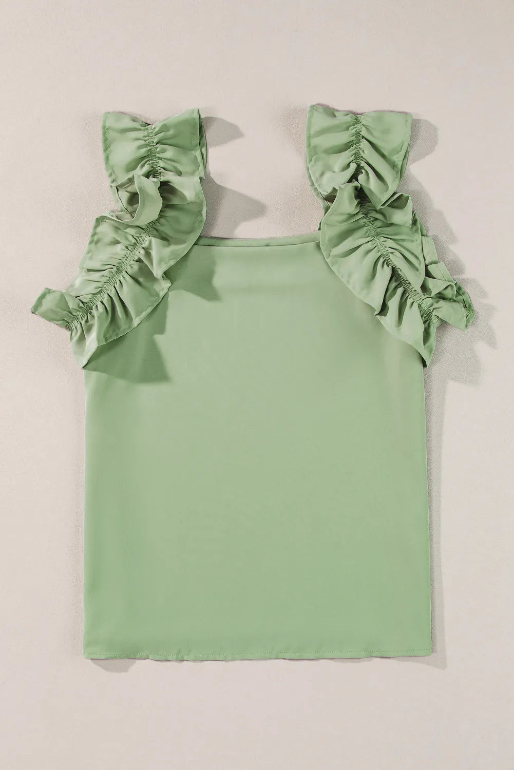 Ruffled Square Neck Tank