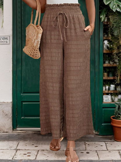 Perfee Tied Wide Leg Pants