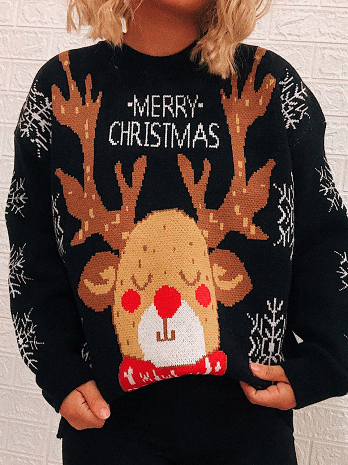 Christmas Element Long Sleeve Sweater