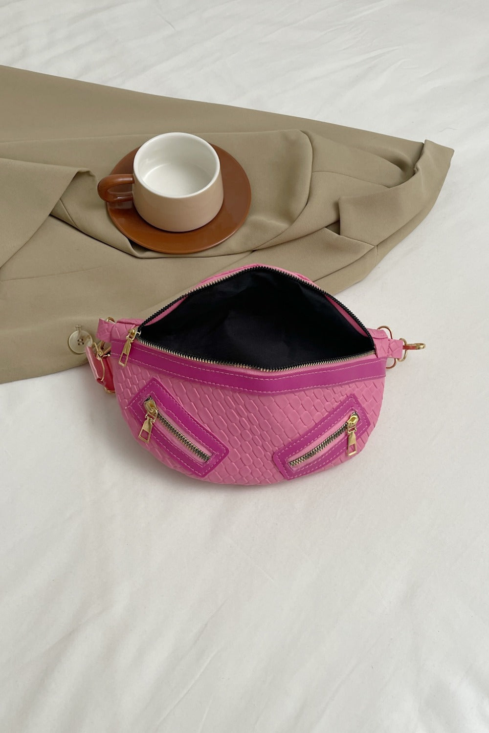 PU Leather Crossbody Bag with Coin Purse