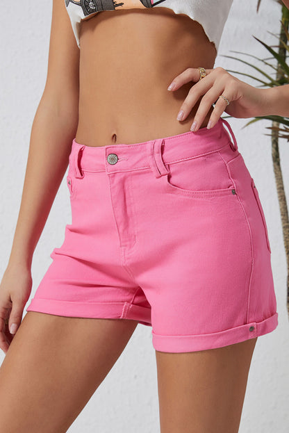 Buttoned Shorts with Pockets