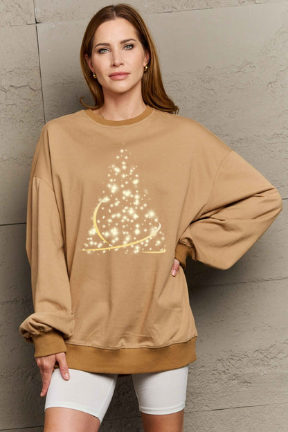 Simply Love Full Size Graphic Round Neck Sweatshirt