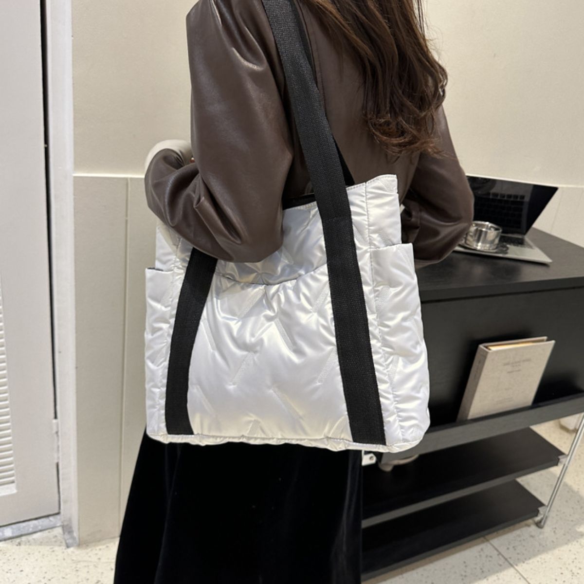 Polyester Tote Bag with Zipper