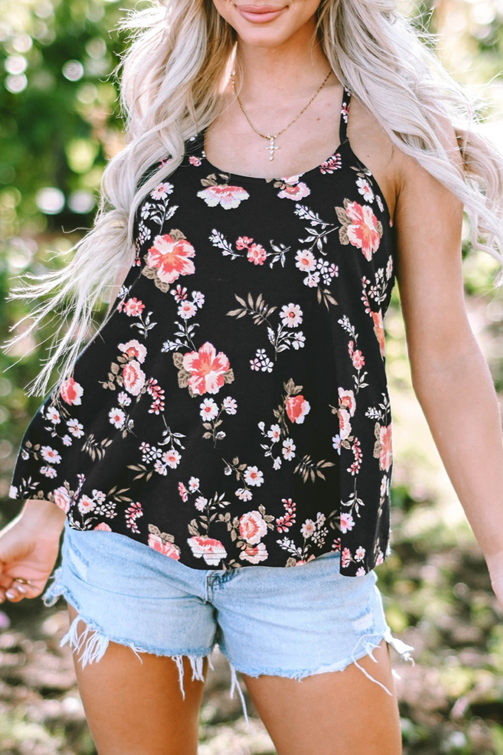 Floral Spaghetti Strap Cami