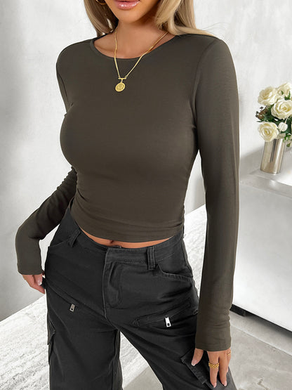 Devine Round Neck Long Sleeve T-Shirt