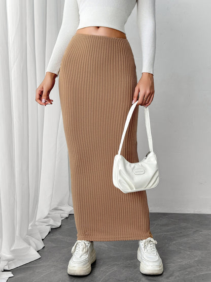 Maxi Knit Wrap Skirt