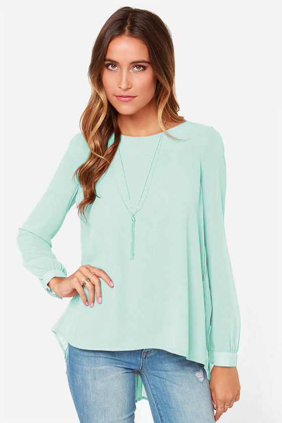 Ivy Lane Full Size Round Neck Back Pleated Blouse